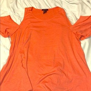 Peach Off the Shoulder Tee!